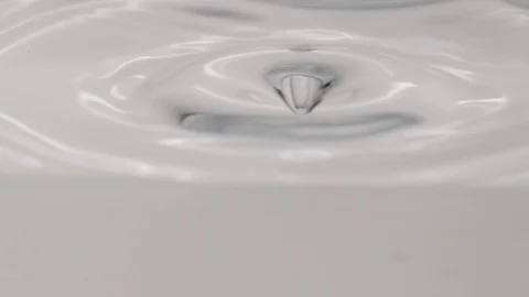 Slow motion water splash and ripple Stock Footage 108018868