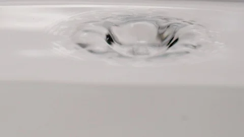 Slow motion water splash and ripple Stock Footage 108018918