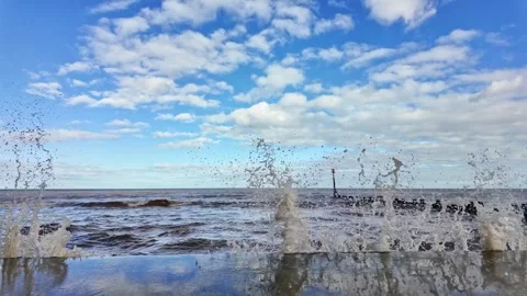 Slow motion water splash Stock-Footage 265010467