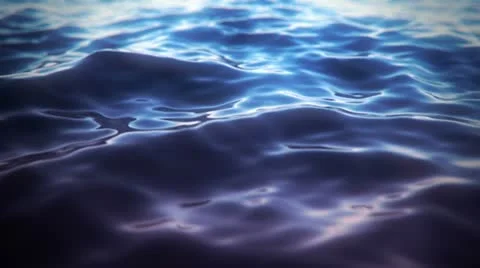 Slow motion water surface closeup. Video stock 21430678