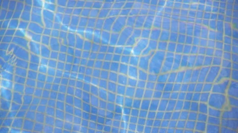 Slow motion the water surface swayed in the fountain Stock-Footage 88664338