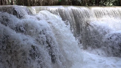 Slow motion waterfall 1 Stock Footage 77816934