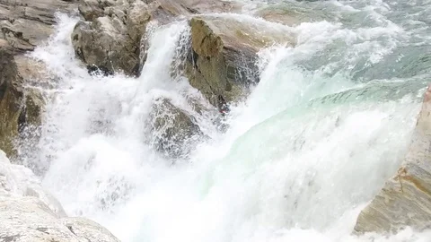 Slow motion waterfall 3 Stock Footage 87438177