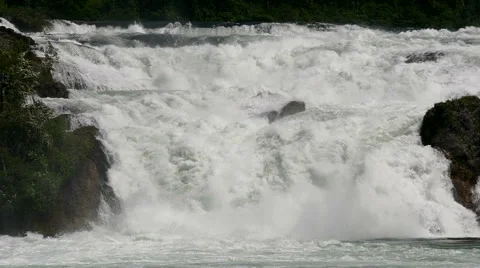 Slow motion waterfall cascades #1 Stock Footage 50854624