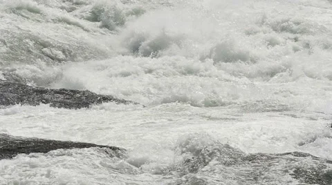 Slow motion waterfall cascades #4 Stock Footage 51001843