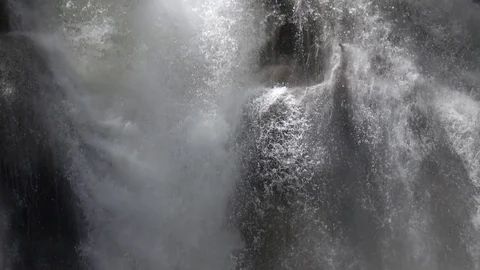 Slow motion waterfall close up 2 Stock Footage 77817150
