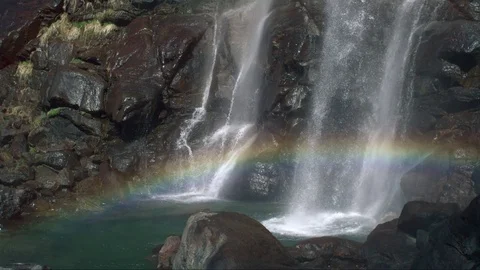 Slow motion waterfall Stock Footage