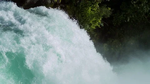 Slow motion waterfall Stock Footage 79660849