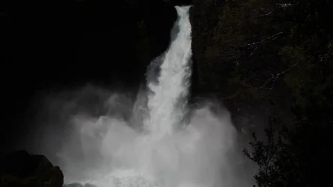 Slow motion waterfall Stock Footage 83060449