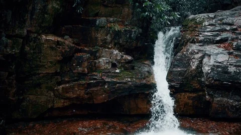 Slow Motion Waterfall Stock Footage 83736753