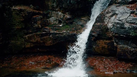 Slow Motion Waterfall Stock Footage 83736755