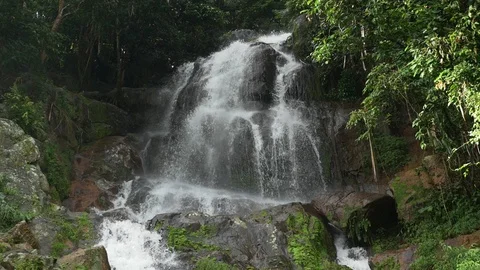 Slow motion waterfall Stock Footage 92536160