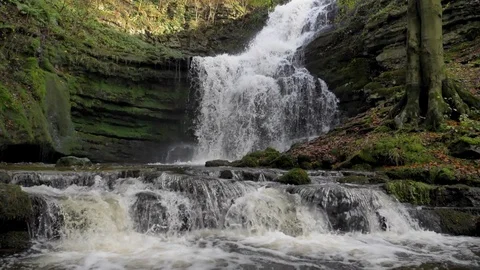 Slow motion waterfall Video stock 123988140