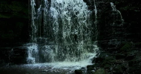 Slow motion waterfall Stock Footage 219967855