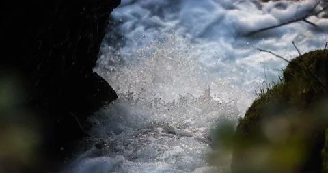 Slow motion waterfall. Stock Footage 238420734