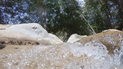 Slow Motion Waterfall Going Over The Falls Stock Footage 116452648