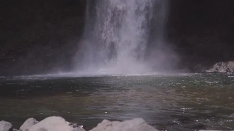 Slow motion waterfall Tiu Saong Stock Footage