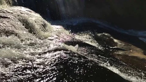 Slow motion waterfall from the top 库存影片 83045504