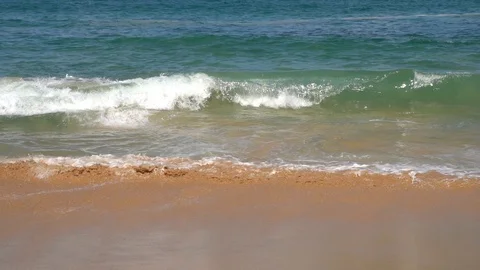 Slow motion wave with clear sea Stock Footage 109269350