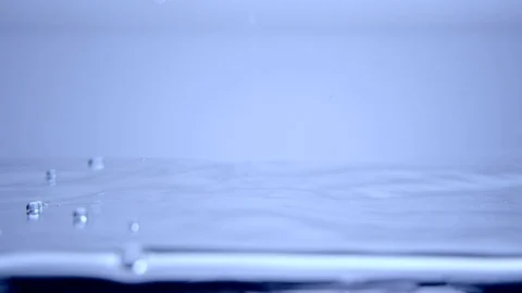 Slow motion waves and ripples on clean, clear water surface. Stock Footage 116448354