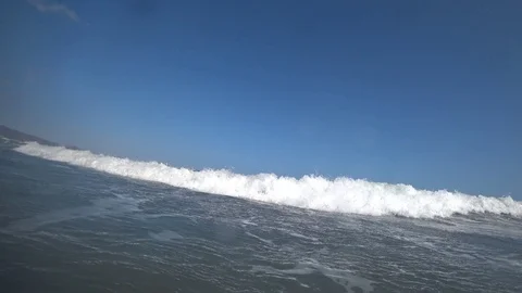 Slow Motion of waves in the Atlantic Ocean Stock Footage 102867798