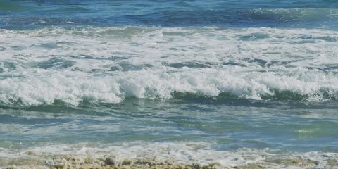 Slow Motion Waves Australian Beach Stock Footage 122665840