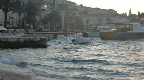 Slow Motion -Waves on the Beach Stock Footage 54897575
