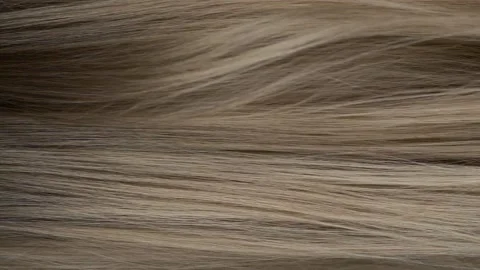 Slow motion waves of beautiful long smooth brown hair texture, haircare concept Stockbeeldmateriaal 161938629