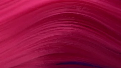 Slow motion waves of beautiful long smooth pink hair texture, hair coloring 스톡 동영상 163326252
