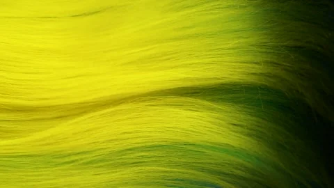 Slow motion waves of beautiful long smooth yellow hair texture, hair coloring Stock Footage 168216818