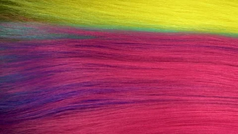 Slow motion waves of beautiful long smooth trendy multicolored hair texture Vídeos de archivo 169331808