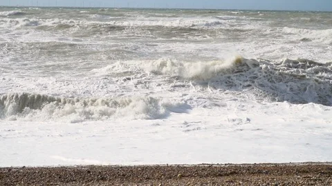 Slow motion waves up close Stock Footage 105113879