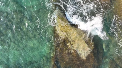 Slow motion waves coralbay Stock Footage 313199985