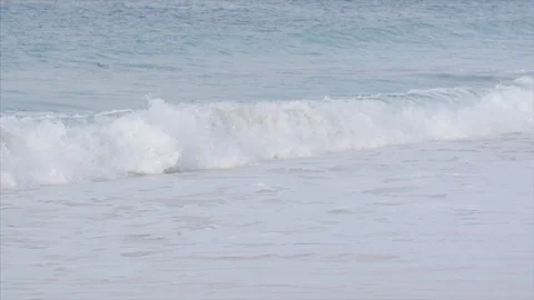 Slow Motion of waves crashing at the beach. Stock Footage 101300106