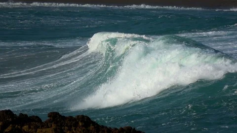 Slow motion waves Stock Footage 112967729