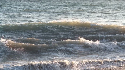 Slow motion waves Stock Footage 113899639