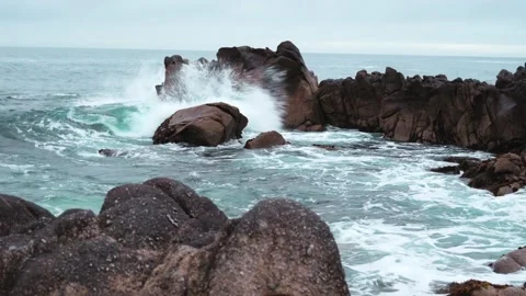 Slow motion waves Stock Footage 186852963