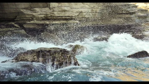 Slow motion waves Stock Footage 320820816