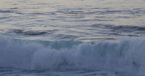 Slow motion of waves at La Jolla beach, San Diego, California Stock Footage 81559364