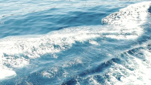 Slow motion of waves in a Mediterranean sea, Hd 스톡 동영상 75796522