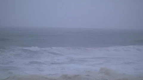 Slow-Motion Waves in the Ocean Stock Footage 88830934