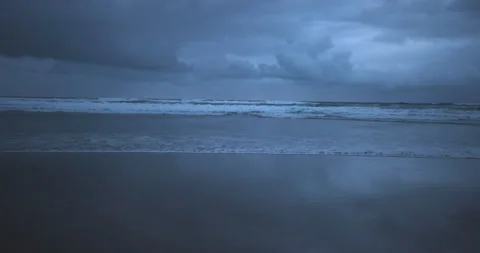 Slow Motion Waves Rolling Towards Camera Stock Footage 201247668