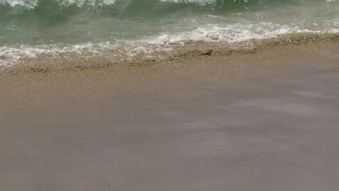 Slow motion waves on a sunny summer day in Santa Monica Stock-Footage 94237883