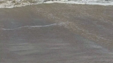 Slow motion waves on a sunny summer day in Santa Monica Stock-Footage 94239374