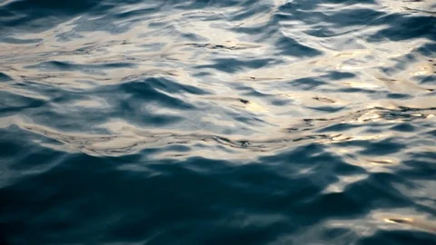 Slow Motion Waves at sunset Video stock 93690589