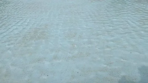 Slow motion wavy water in the pool Video stock 182938122