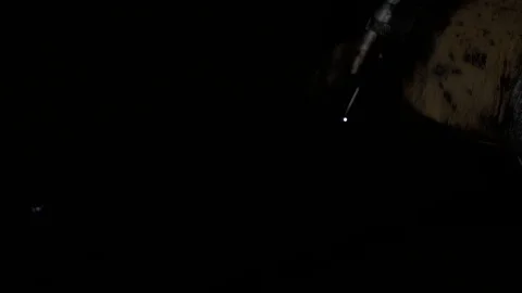 Slow Motion welding in dark workshop with sparks flying Stock Footage 73154167