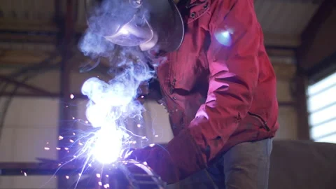 Slow motion welding Stock Footage 168001280