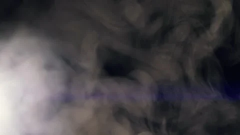 Slow motion white abstract smoke, fog, steam cloud isolated on black background 스톡 동영상 163076891