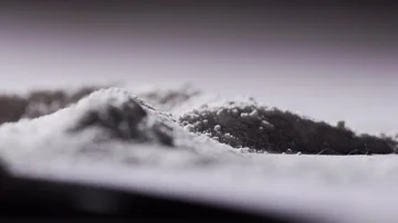 Slow motion white powder Stock Footage 85578750